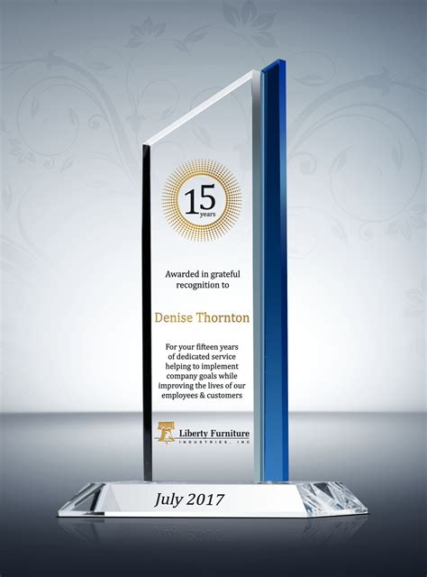 Pinnacle Years of Service Award Plaque | Award plaque, Service awards, Company awards