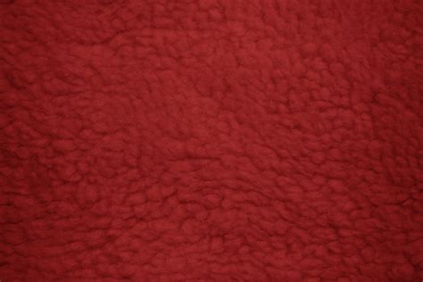 Red Fleece Faux Sherpa Wool Fabric Texture – Photos Public Domain