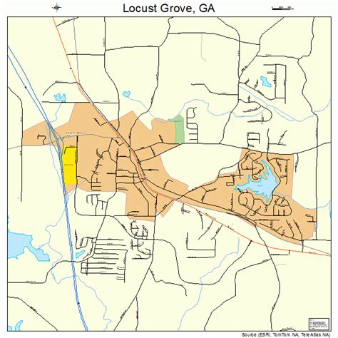 Locust Grove Georgia Street Map 1347140