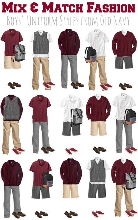 Mix & Match School Uniforms for Boys