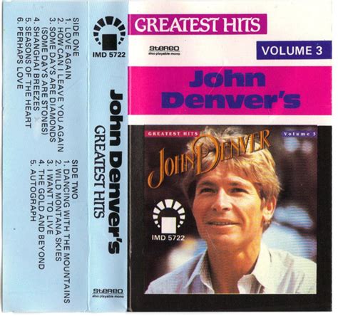 John Denver – John Denver's Greatest Hits Volume 3 (Cassette) - Discogs