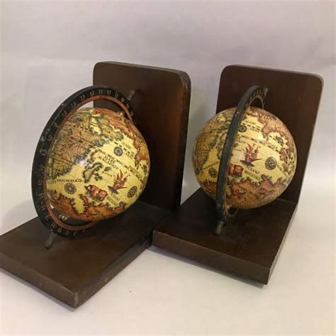 Vintage Globe Bookends - A Homespun Affair Shop - SHIP SAMEDAY! | Vintage globe, Vintage home ...