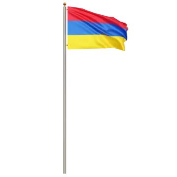 Armenia Flag, Armenia Flag With Pole, Armenia Flag Waving, Armenia Flag ...