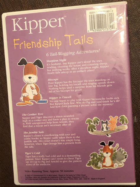 Kipper The Dog Friendship Tails DVD 2003 | Grelly USA