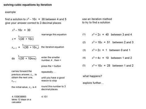 Solving Cubic And Cube Root Equations Worksheet - Equations Worksheets