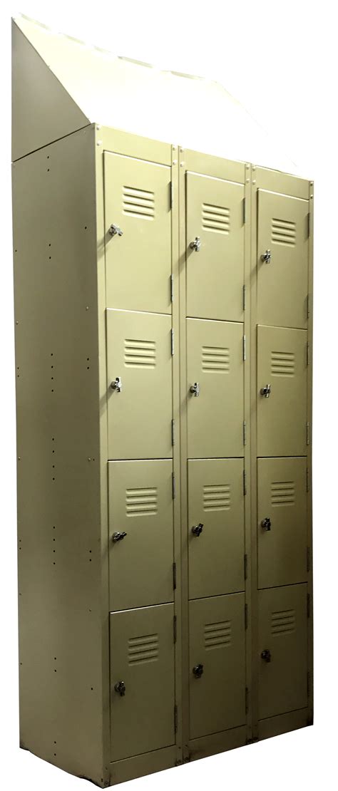 Used 3 Bay 4 Tier Metal Lockers | Absoe