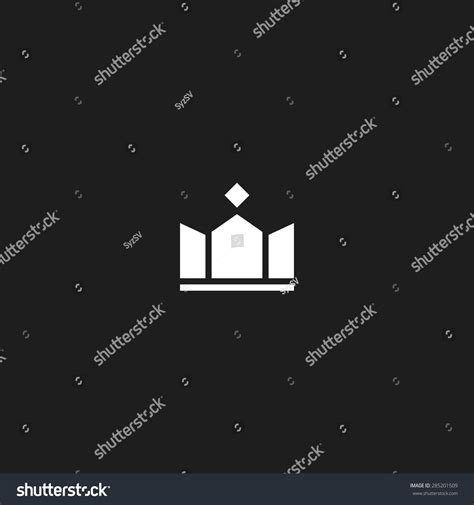 Crown Logo Mockup Black White Design Stock Vector (Royalty Free ...