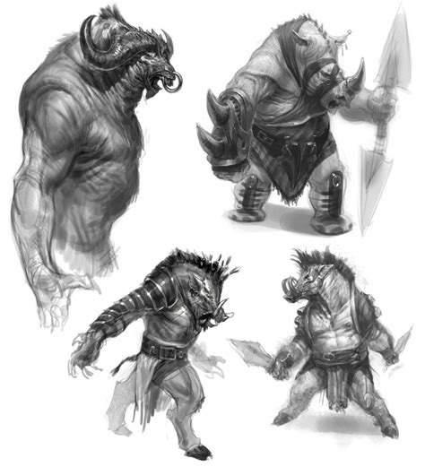 Minotaur Concept - Pictures & Characters Art - God of War: Ascension ...