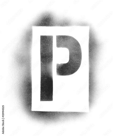 Stencil letters in spray paint Stock Photo | Adobe Stock