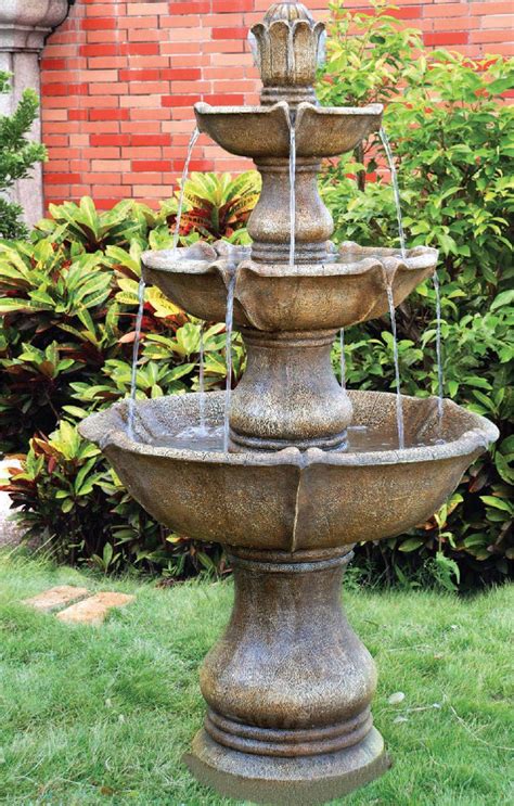 Large 4 Tier Classic Fountain – Garden Water Features Depot