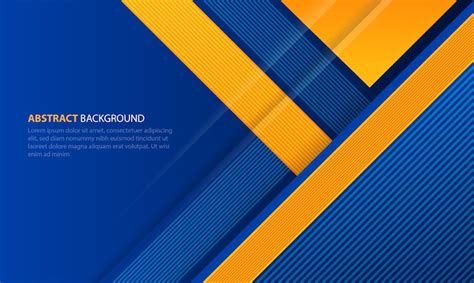 Premium Vector | Blue and yellow geometric gradient background