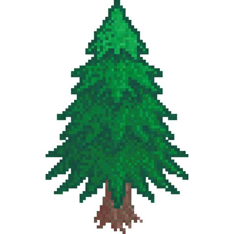 Pixel pine tree | Free SVG