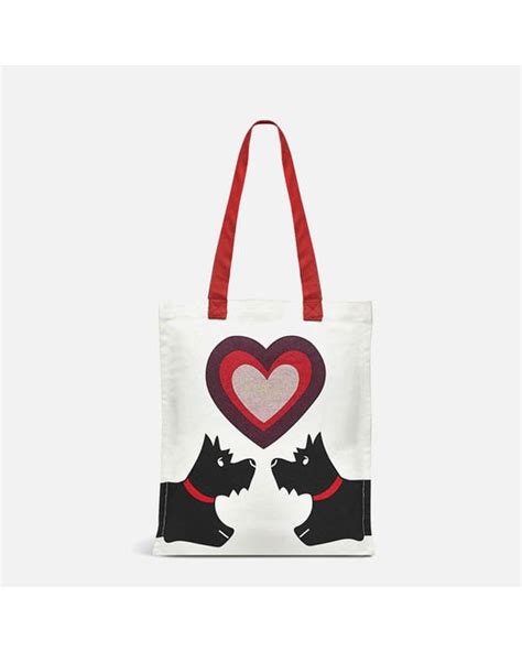 Radley Valentines Medium Printed Canvas Tote Bag in Red | Lyst Canada