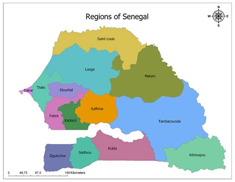 Regions of Senegal | Mappr