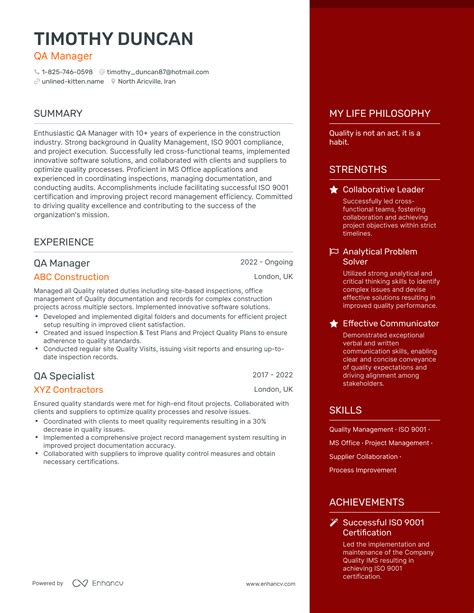 5 Qa Manager Resume Examples Guide For 2024 - vrogue.co