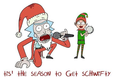 Rick and Morty Christmas card tis' the season to get | Morty, Character art, Christmas cartoons