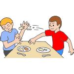 Food Fight Clipart