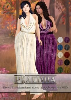 Second Life Marketplace - .PoshTale. Phaedra Dress (10 colours)