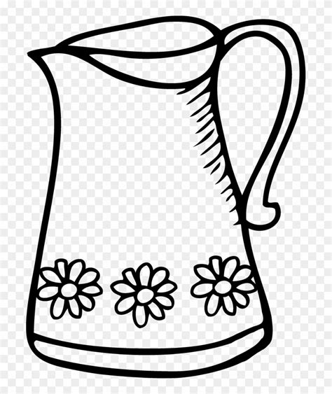 Blank Water Pitcher Clip Art - Jug Black And White Clip Art - Free Transparent PNG Clipart ...