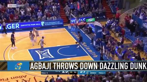 Ochai Agbaji throws down a windmill dunk in Kansas' 88-61 win over ...