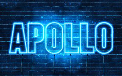 Download wallpapers Apollo, 4k, wallpapers with names, horizontal text ...