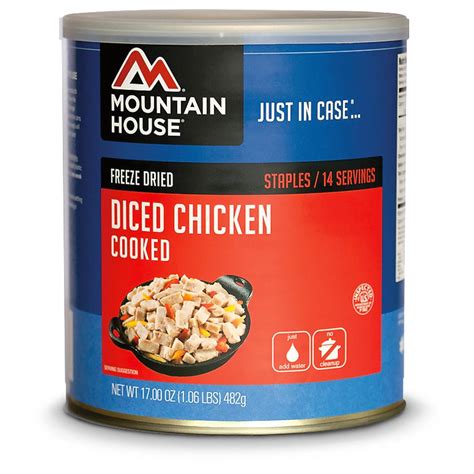 Mountain House Emergency Food Freeze-Dried Diced Chicken - 90773, Survival Food & MRE at ...