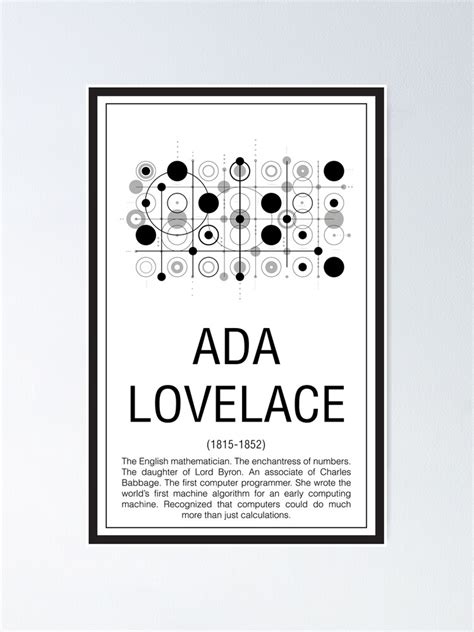 "Ada Lovelace" Poster for Sale by coolmathposters | Redbubble