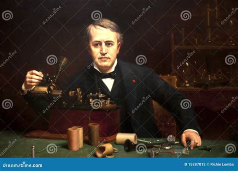 Thomas Edison editorial photography. Image of movie, engineer - 15887012