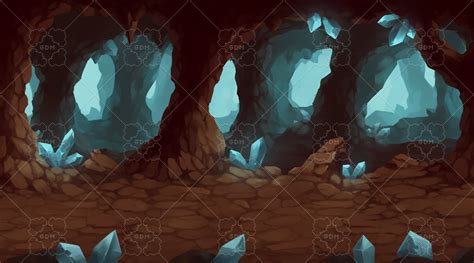 2D Cave Parallax Background | GameDev Market