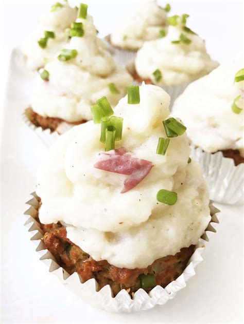 Healthified Meatloaf Cupcakes & Cauliflower Mash — The Skinny Fork