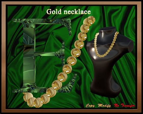 Second Life Marketplace - Gold (necklace)