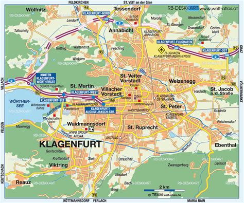 Klagenfurt Map and Klagenfurt Satellite Images