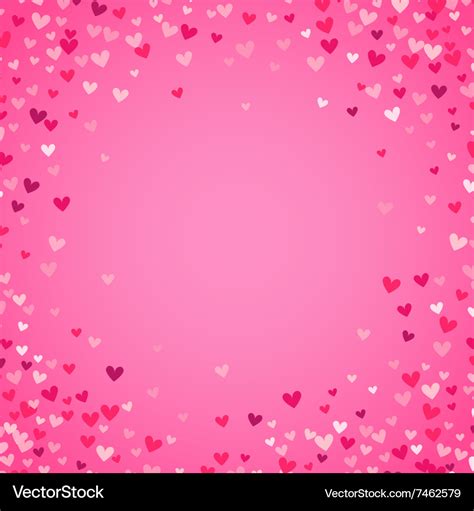 Romantic pink heart background Royalty Free Vector Image