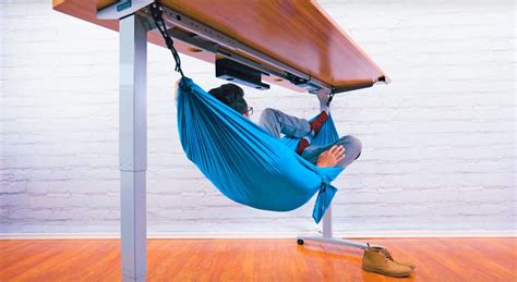 Get Your Nap On At Work With This Under-Desk Hammock