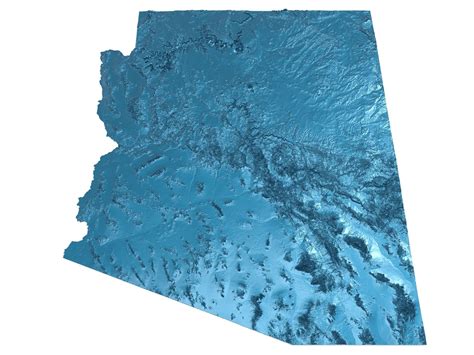 USA Arizona Relief Map 3D model 3D printable | CGTrader