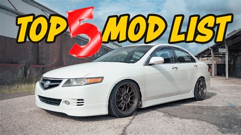 My Top 5 Mods For The Acura TSX CL9 - YouTube