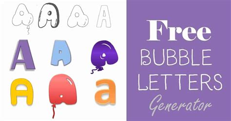 Free Bubble Letters Generator | Add bubble letters with a click!