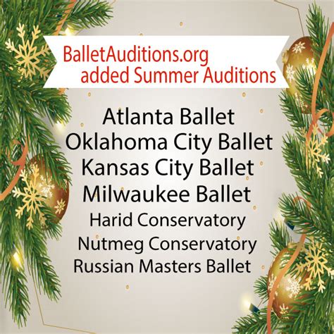 Ballet Auditions | Summer Companies Yearround Colleges