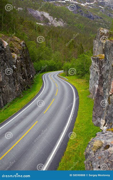 Road stock photo. Image of highway, driving, summer, deciduous - 58590888