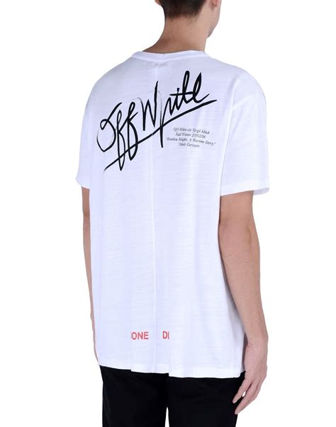 Off-white c/o virgil abloh Short Sleeve T-shirt in White for Men | Lyst