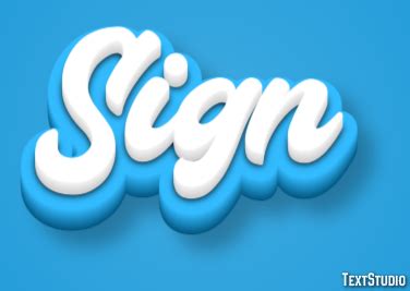 Sign - Text generator | TextStudio