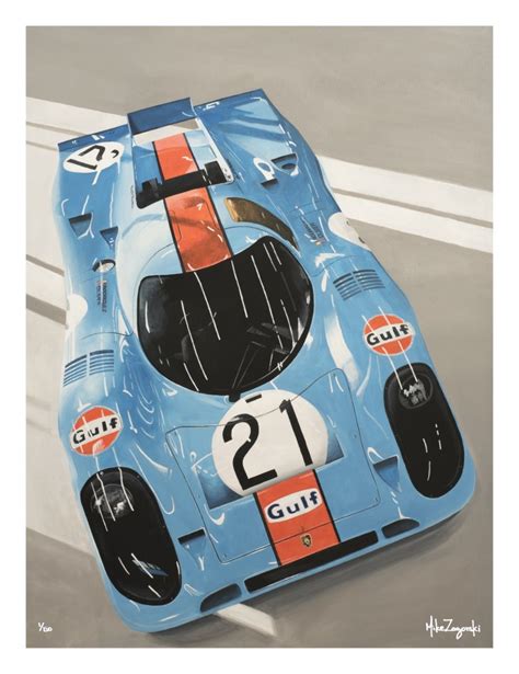 Gulf Porsche 917 No. 12 – Mike Zagorski Artwork