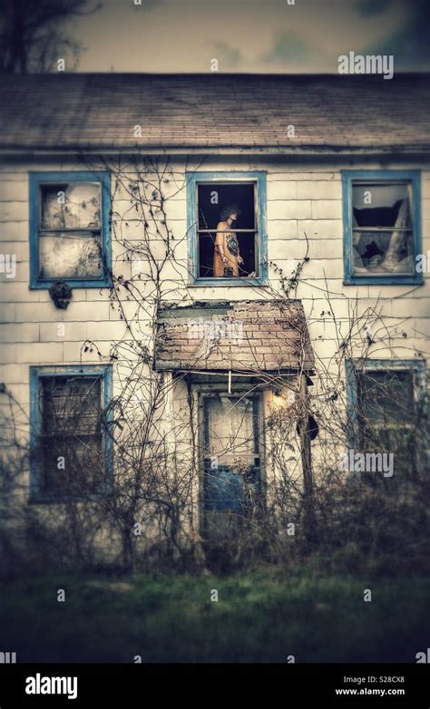 Creepy mannequin in abandoned house Stock Photo - Alamy