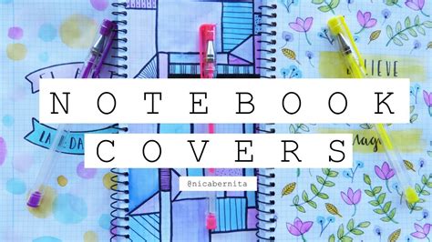 DIY: NOTEBOOK COVER/FIRST PAGE DESIGN 😍 COVER PAGES & DESIGNS FOR SCHOOL PROJECTS - YouTube