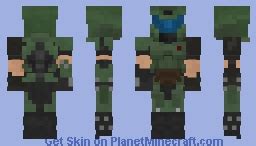 DOOM slayer Minecraft Skin