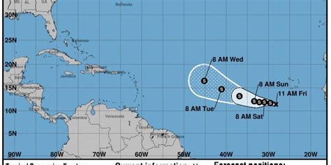 Tropical Storm Lee forecast to form Friday in eastern Atlantic