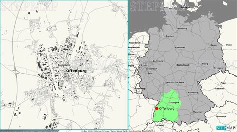 StepMap - Offenburg Übersicht - Landkarte für Deutschland