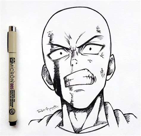 Saitama ️ . . . Tags- #animeartcollective #anime #animeart #animesketch ...