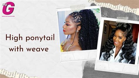 How to make a high ponytail with weave?