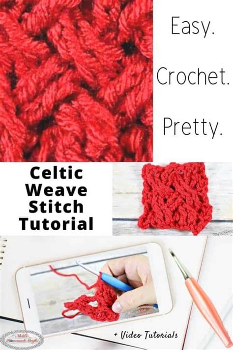 Celtic Weave Crochet Stitch Tutorial - Nicki's Homemade Crafts